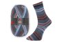 Preview: Furka Stretch-Sockenwolle von Golden Socks, Pro Lana,  Strumpfwolle grau blau